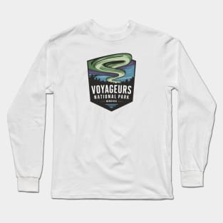 Voyageurs National Park Minnesota Northern Lights Long Sleeve T-Shirt